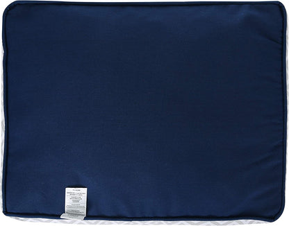 Jonathan Adler Now House for Pets Small Dog Bed - Grey Diamond Cushion, Machine Washable Cotton/Poly Blend, 17x22x5 Inches