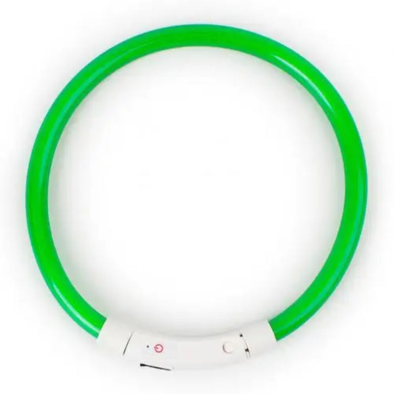 Rechargeable LED Dog Collars with Luminous Flashing Light - USB Charging, Available in Sizes S, M, L