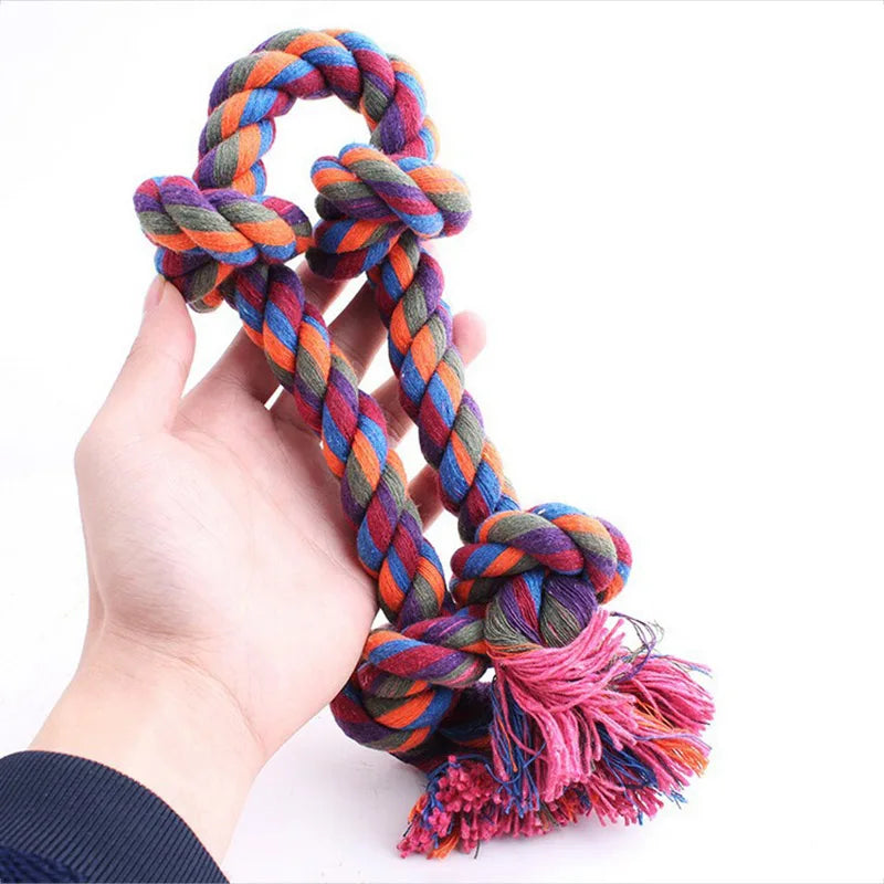 Cotton Rope Dog Bite Toys for Dental Care and Cleaning