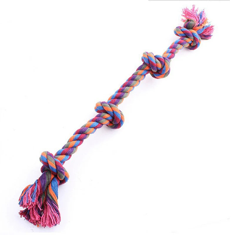 Cotton Rope Dog Bite Toys for Dental Care and Cleaning