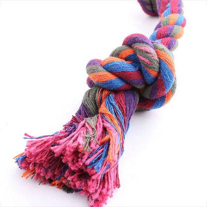 Cotton Rope Dog Bite Toys for Dental Care and Cleaning