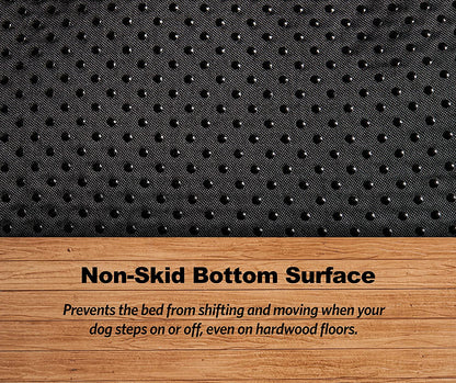 Intermediate Quiettime Deluxe Gray Ombré Swirl Plush Pet Bed - Machine Washable, Non-Skid Base, Ideal for 36-Inch Crates